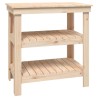 Banc de travail 78,5x50x80 cm Bois de pin massif 