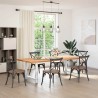 Pieds de table à manger Blanc 2 pièces 80 x (72-73) cm Acier 