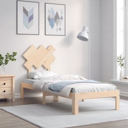 Cadre de lit sans matelas bois de pin massif 