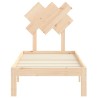 Cadre de lit sans matelas bois de pin massif 
