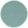 Napperons 4 pcs Vert Plain 38 cm Rond Coton  