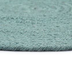 Napperons 4 pcs Vert Plain 38 cm Rond Coton  