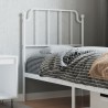 Tête de lit métal blanc 75 cm 