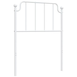 Tête de lit métal blanc 75 cm 