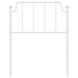 Tête de lit métal blanc 75 cm 