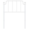 Tête de lit métal blanc 75 cm 