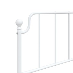Tête de lit métal blanc 75 cm 