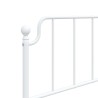 Tête de lit métal blanc 75 cm 