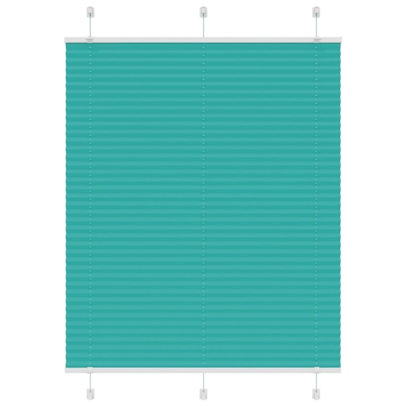 Store plissé vert pétrole 110x150cm largeur du tissu 109,4cm 