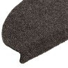 Tapis d'escalier autocollant 30 pcs anthracite 65x21x4 cm 