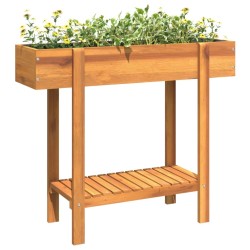 Lit surélevé de jardin 90x30x75 cm bois massif acacia 