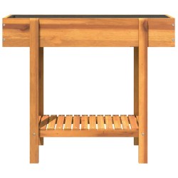 Lit surélevé de jardin 90x30x75 cm bois massif acacia 