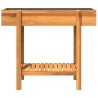 Lit surélevé de jardin 90x30x75 cm bois massif acacia 