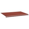 Tissu de remplacement pour auvent Orange et marron 6x3,5 m 
