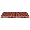 Tissu de remplacement pour auvent Orange et marron 6x3,5 m 
