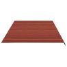 Tissu de remplacement pour auvent Orange et marron 6x3,5 m 