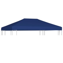 Toile supérieure de belvédère 310 g/m² 4x3 m Bleu 