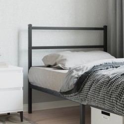 Tête de lit métal noir 100 cm 