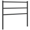 Tête de lit métal noir 100 cm 