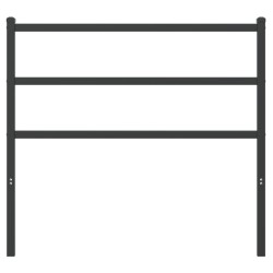 Tête de lit métal noir 100 cm 