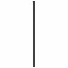 Tête de lit métal noir 100 cm 