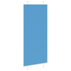Store plissé bleu 100x200 cm largeur du tissu 99,4 cm polyester 