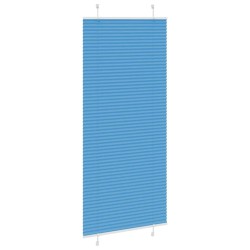 Store plissé bleu 100x200 cm largeur du tissu 99,4 cm polyester 