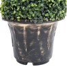 Plante de buis artificiel en spirale avec pot Vert 100 cm 