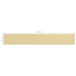 Écran de balcon Beige 75x500 cm PEHD 
