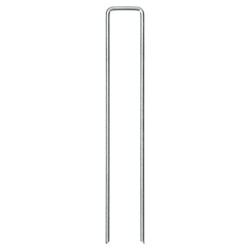 Piquets de sol en forme de U 50 pcs 20x4 cm acier galvanisé 