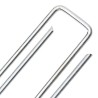 Piquets de sol en forme de U 50 pcs 20x4 cm acier galvanisé 