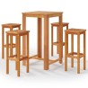 Ensemble de bar de jardin 5 pcs Bois d'acacia solide 