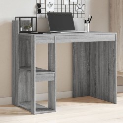 Bureau sonoma gris 103,5x56,5x94 cm bois d'ingénierie 
