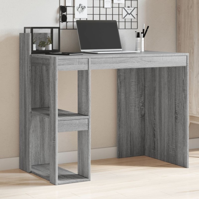 Bureau sonoma gris 103,5x56,5x94 cm bois d'ingénierie Bureau sonoma gris 103,5x56,5x94 cm bois d'ingénierie