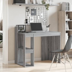Bureau sonoma gris 103,5x56,5x94 cm bois d'ingénierie 