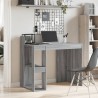 Bureau sonoma gris 103,5x56,5x94 cm bois d'ingénierie 