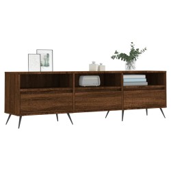 Meuble TV chêne marron 150x30x44,5 cm bois d'ingénierie 