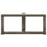 Pieds de table basse en T, 2 pièces, noir, 60 x 25 x (30-31) cm, acier 