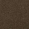 Tête de lit avec oreilles Marron Foncé 183x16x78/88 cm Tissu 