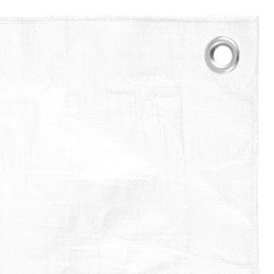 Bâche 180 g/m² 6x10 m Blanc PEHD 