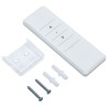 Auvent rétractable automatique avec store 3,5x2,5 m Jaune blanc   