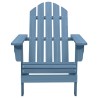 Chaise de jardin Adirondack bois de sapin massif bleu 