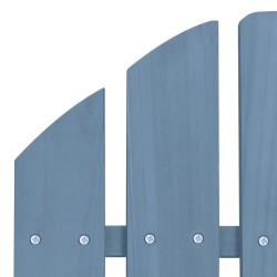 Chaise de jardin Adirondack bois de sapin massif bleu 