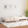 Lit de jour sans matelas blanc 80x200 cm bois de pin massif 