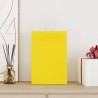 Sacs en papier 50 pcs avec poignées jaune 21x11x31 cm 