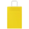 Sacs en papier 50 pcs avec poignées jaune 21x11x31 cm 