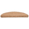 Tapis d'escalier 20 pcs beige 56x17x3 cm 