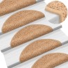 Tapis d'escalier 20 pcs beige 56x17x3 cm 