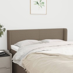 Tête de lit avec oreilles Taupe 147x16x78/88 cm Tissu 