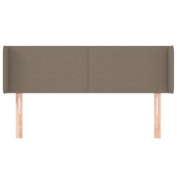 Tête de lit avec oreilles Taupe 147x16x78/88 cm Tissu 